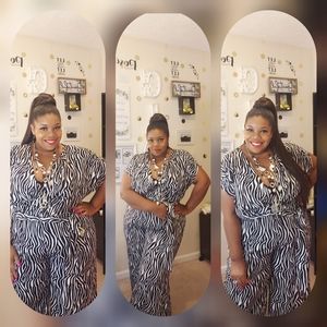 Zebra 3x Plus Jumpsuit New